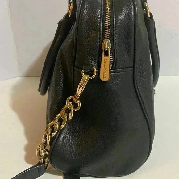 Michael kors Black leather satchel handbag - Picture 5 of 12